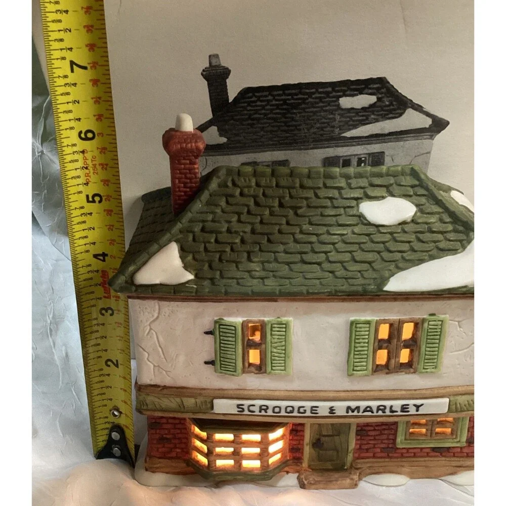 Dept. 56 Dickens Village A Christmas Carol Scrooge & Marley Counting House 1986
